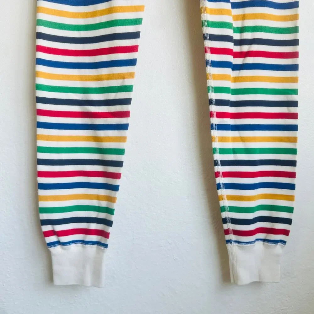 Hanna Andersson Two Piece Pajamas Classic Twee Organic Kidcore Cotton Striped S - Picture 6 of 11